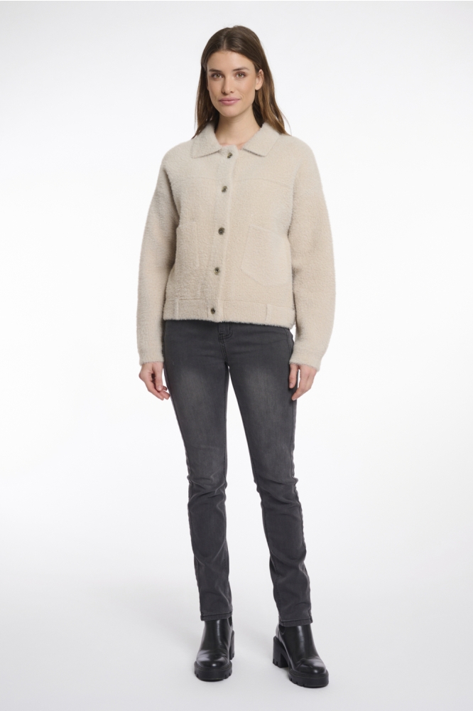 BOXY JACKET BUBBLY 5002511 10509 stone